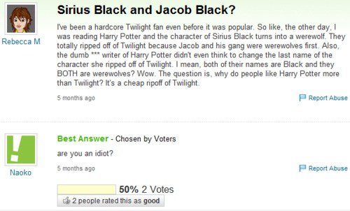 Sirius Black und Jacob Black?