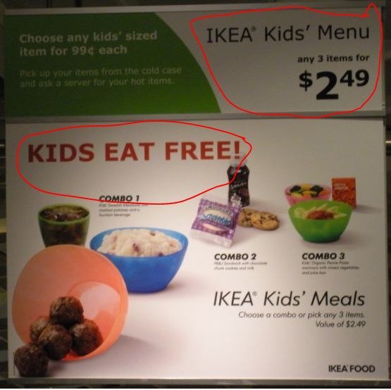 Kids Eat Free FAIL