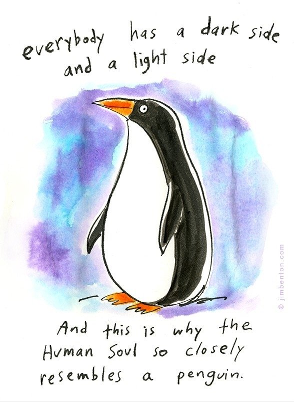 Warum die menschliche Seele so ähnelt ein Pinguin ...