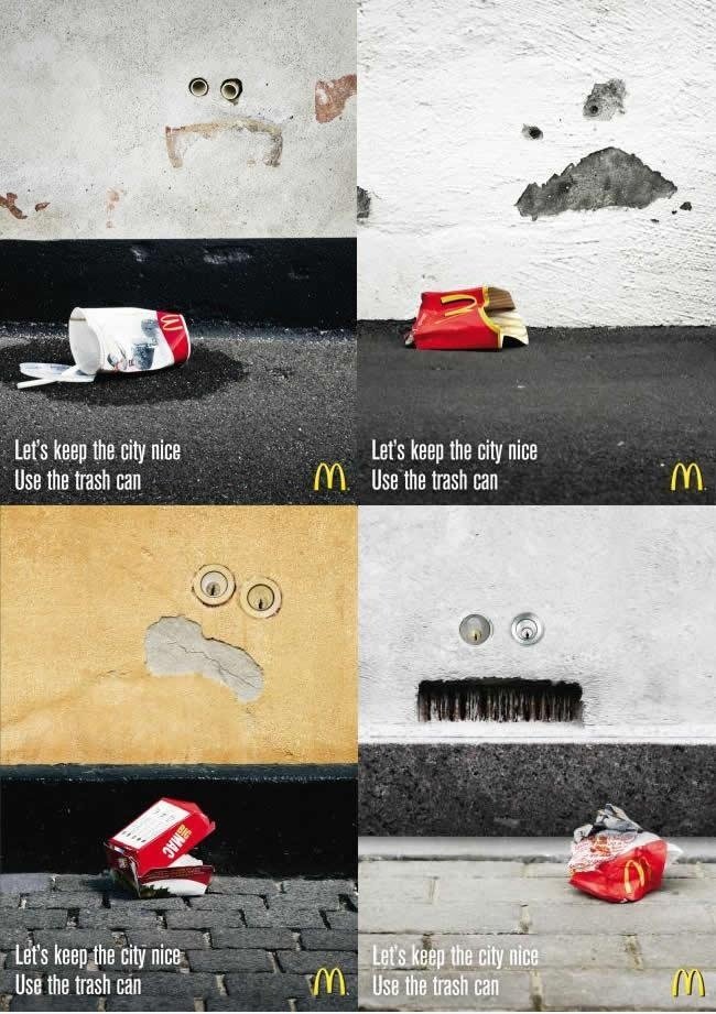 墙 都叫 你 唔好 乱 抛 垃圾 (Funny McDonalds Ads)