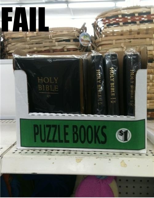 Puzzle Bücher FAIL