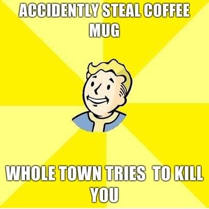 Steal eine Kaffeetasse