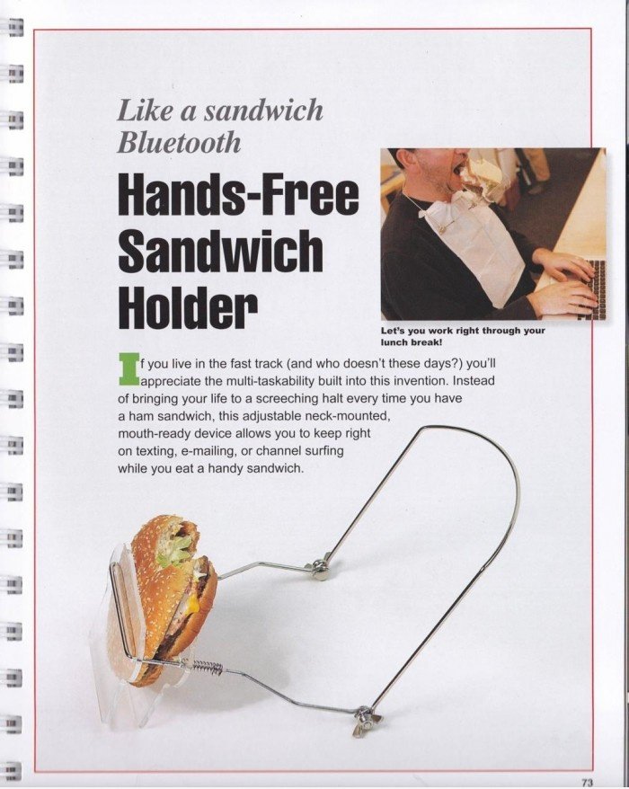 Hands-Free Sandwich Halter