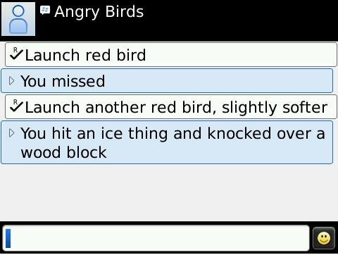 Angry Birds für Blackberry.