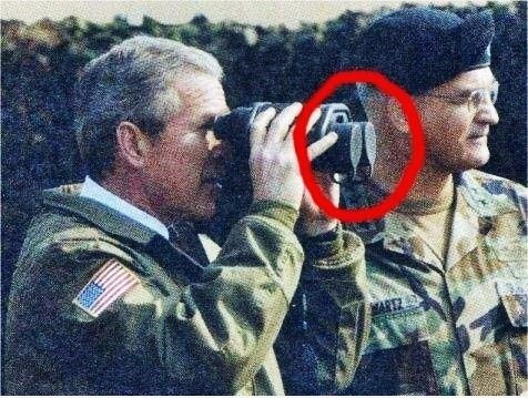 Was kann Mr. Bush sehen?