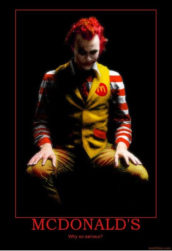 McDonald die Joker: Why so serious?