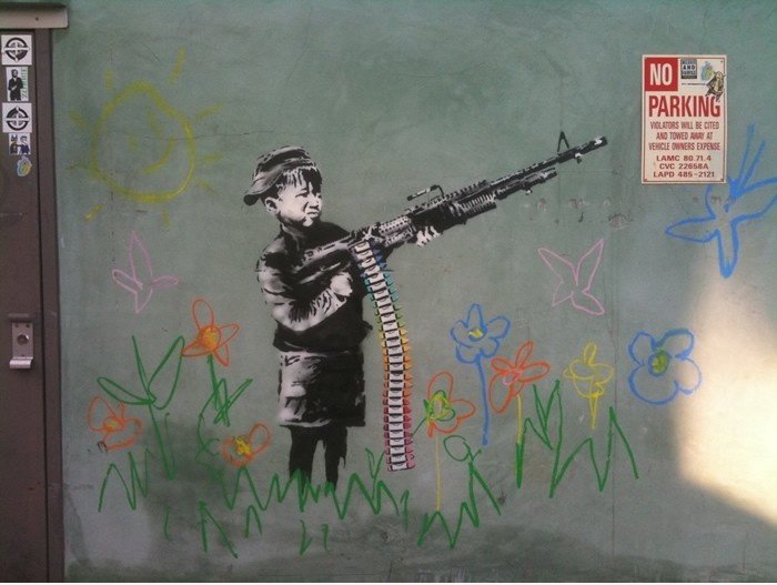 Banksy erst kürzlich seinen Stempel auf meine Stadt verlassen