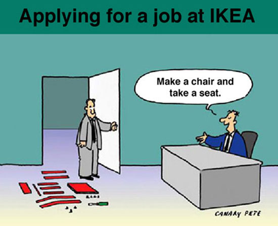 Bewerbungsgespräch bei IKEA (: