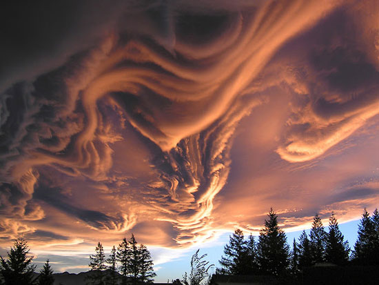 awesome cloud at sunset