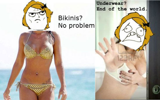 Bikini kein Problem... aber wehe...