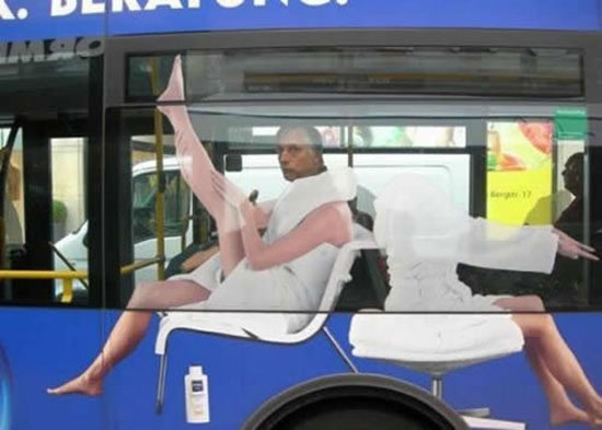 cool bus ad
