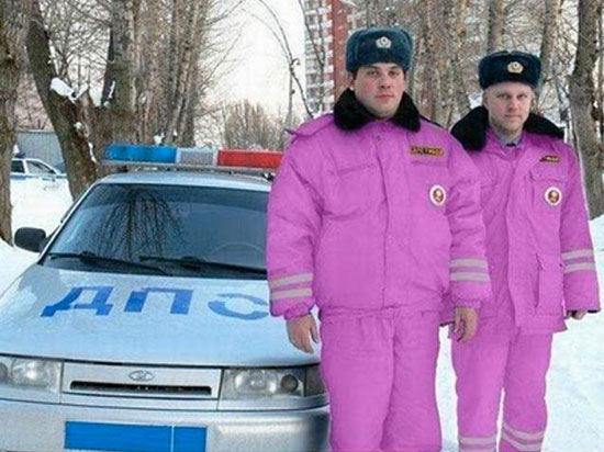 Die russische Winteruniform