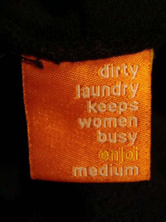 dirty laundry keep women busy