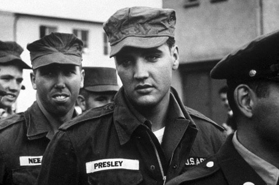 elvis presley drafted into the army