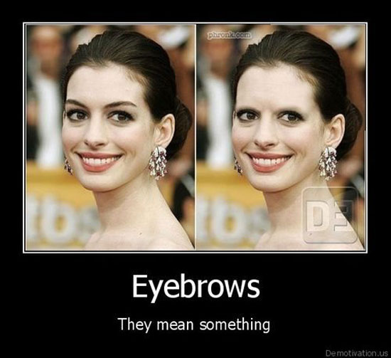 eyebrows mean something