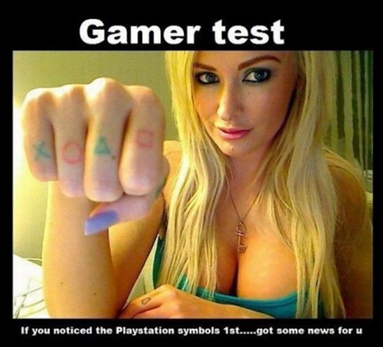 Gamer Test - DeMotivational Bild