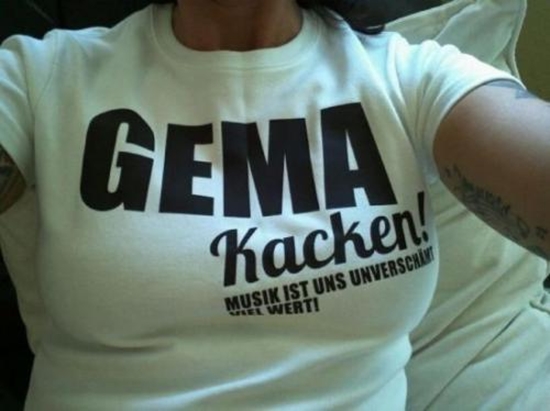 GEMA kacken T-Shirt - Win Bild