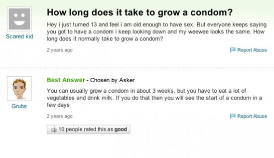 how long does it take to grow a condom