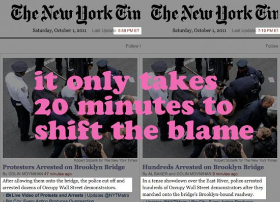 it only takes 20 min to shift the blame