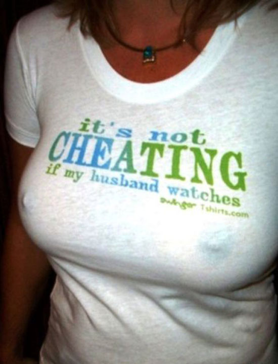 its not cheating if my my husband watches