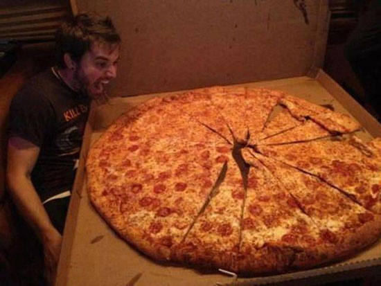 king size pizza
