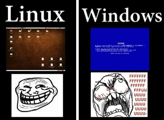 linux windows Fuuuu