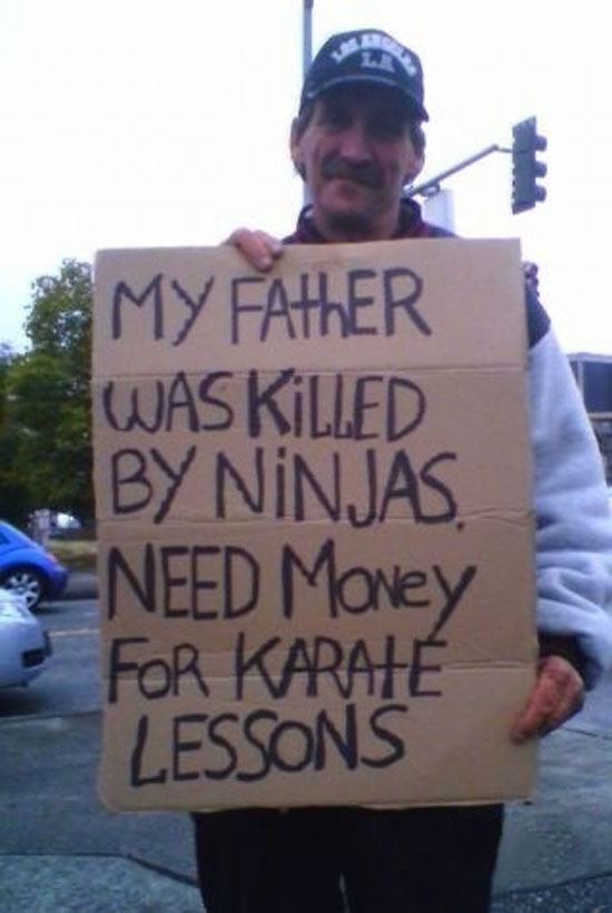 Mein Vater wurde von Ninjas getötet...