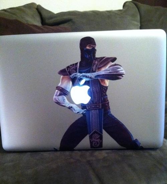 Mortal Kombat Sub-Zero MacBook Aufkleber - Win Bild
