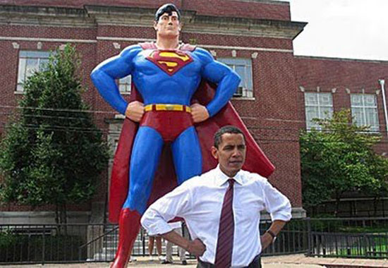 obama and superman