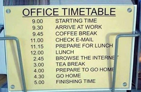 office time table