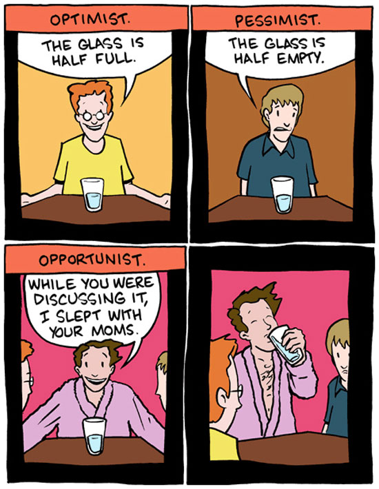 optimist vs pessimist vs opportunist 4824