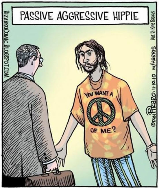 passiv aggresiv hippy