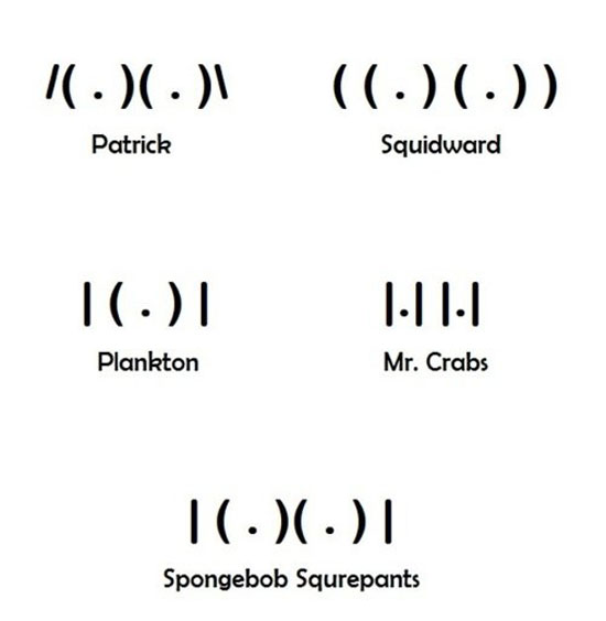 spongebob and his crew