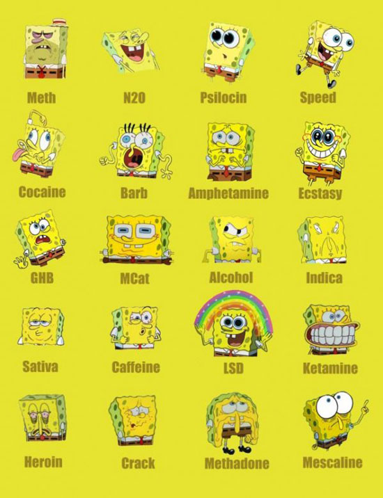 spongebob on drugs