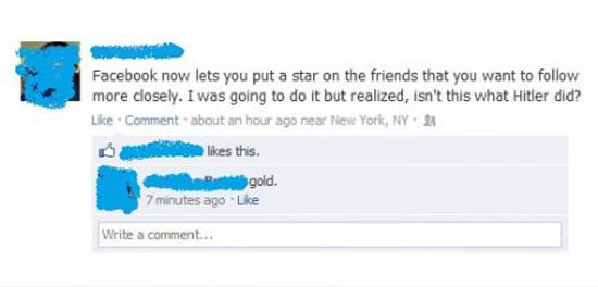 Star a Friend on facebook
