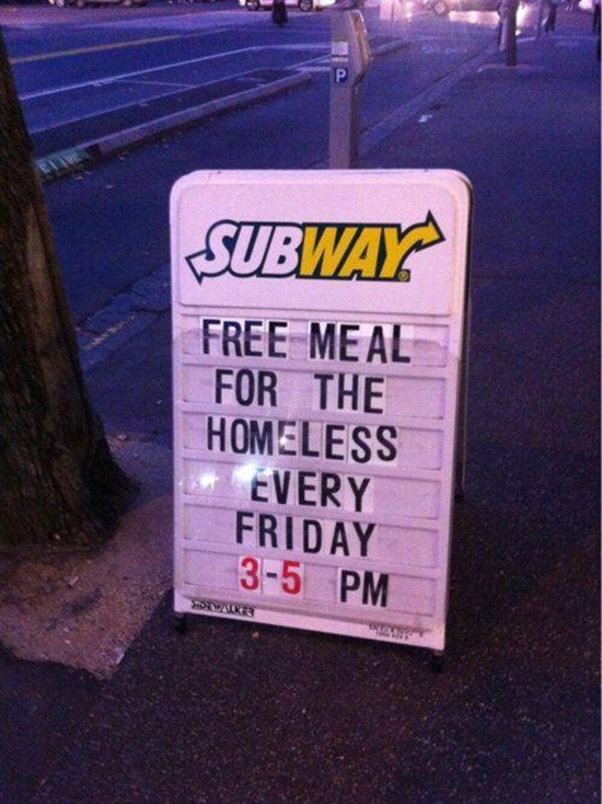 Subway hat sich Respekt verdient - Win Bild