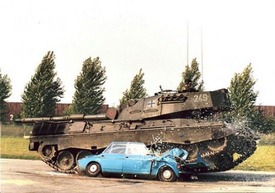 tank vs car