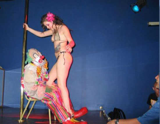 the clown and the stripper