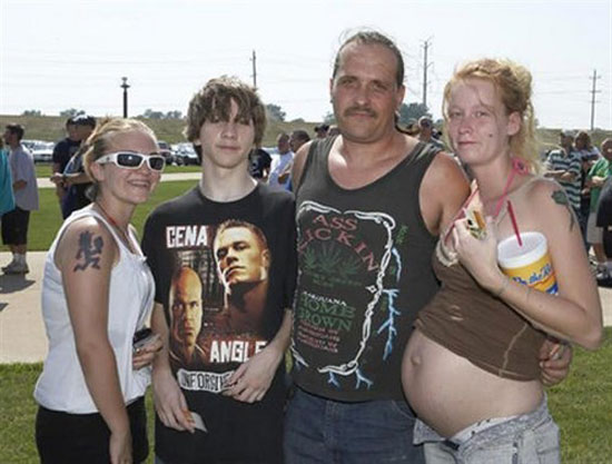 the most white trash family ever