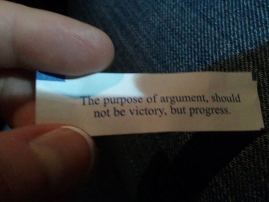the purpose of argument