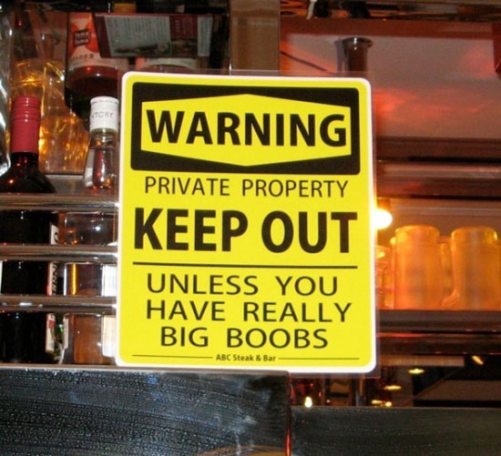 warning keep out