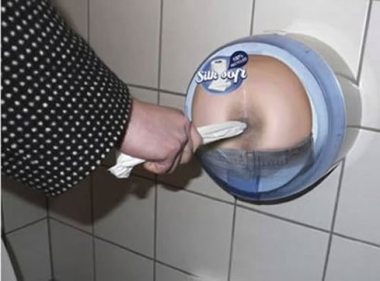 weird toilet paper dispenser