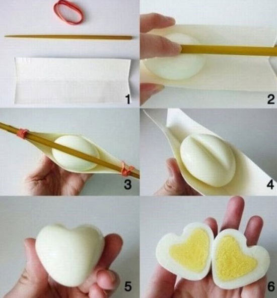 Wie man ein Herz Ei macht...