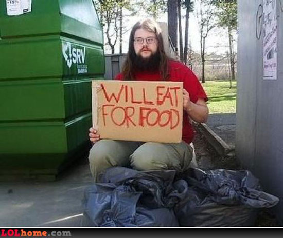 will eat for food