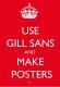 Verwenden Gill Sans und machen Plakate