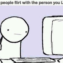 aaaaa when people flirt with