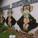 blind theft thumb monekys street art masterpieces