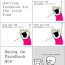first time on facebook