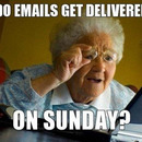 grandma on emails
