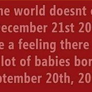 If the World doesnt end...